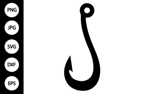Cast Your Eye on These Fin-Tastic Fishing Hook SVGs: Reel in the Catch of the Day with Creative Designs!