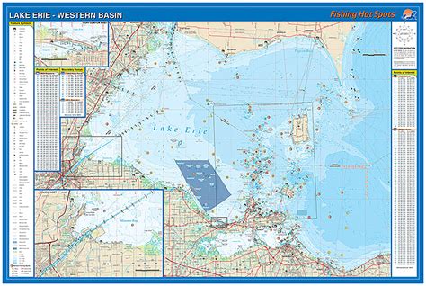 Fishing Map of Lake Erie | AFishingAddiction