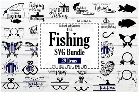 Download Fishing Monogram Quotes Bundle Printable