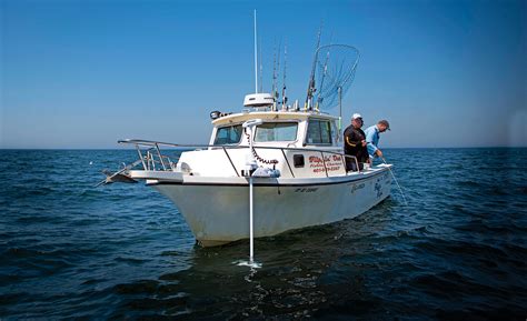 Fishing boat trolling
