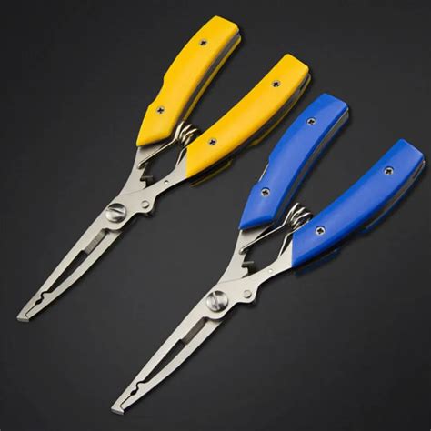 multifunction stainless steel fishing pliers,line cutter,fish scale