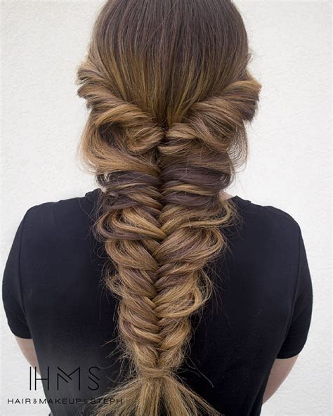 Fishtail Braid with Loose Strands