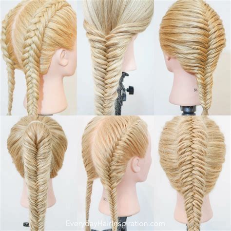 Fishtail Braids (Short Sections)