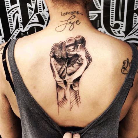 Solidarity Fist Tattoo Tattooer Amanda Hoffman Pinterest