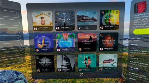 FitXR vs. Supernatural: User interface