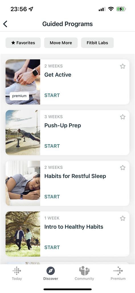 Fitbit Premium: guided programs