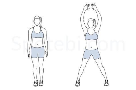 Fitness Exercise Jumping Jacks