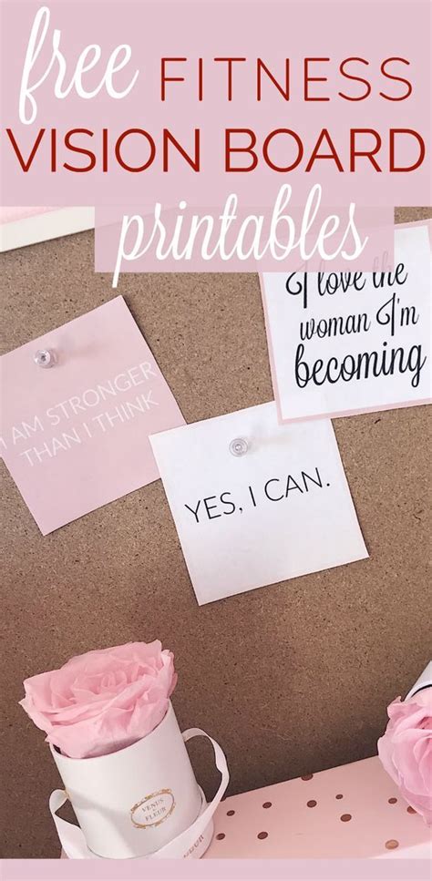 Fitness Vision Board Printables