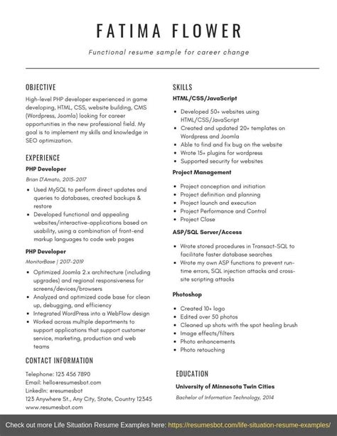 Fiu Resume Sample