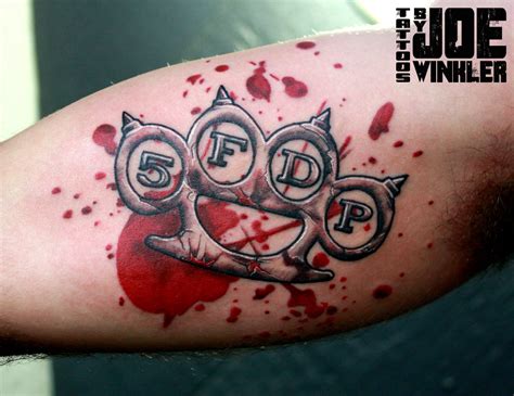 Get Here Five Finger Death Punch Brass Knuckles Tattoo