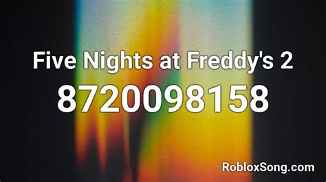 Five Nights at Freddy\'s Roblox ID