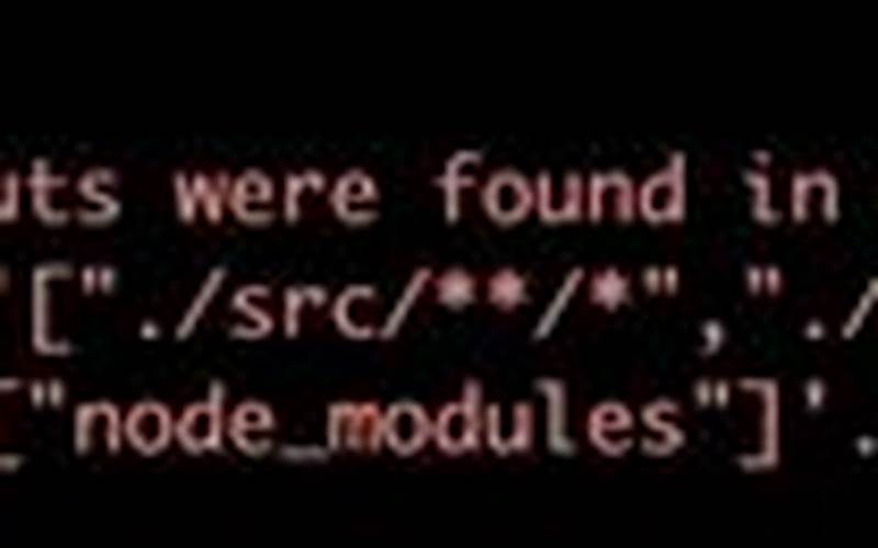 Fix No Inputs Were Found In Config File Error