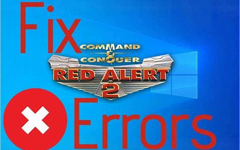 Fix Red Alert 2 Error