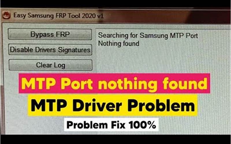 Fix Samsung Mtp Driver Issues