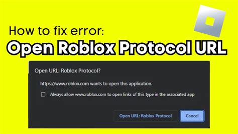 Fix: open \'URL: Roblox Protocol\' - Stealthy Gaming