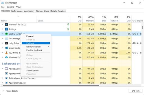 Fix 1: End Spotify In Task Manager
