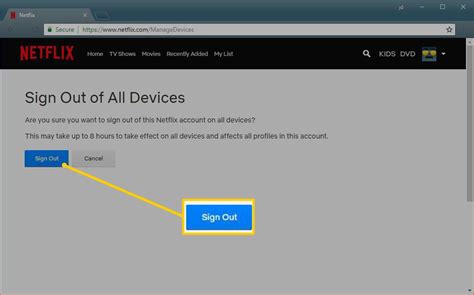 Fix 2: Sign Out of Netflix