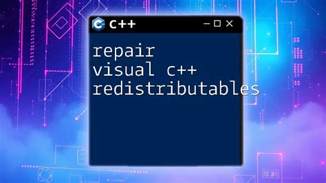 Fix 3: Repairing the Visual C++ Redistributable 2015