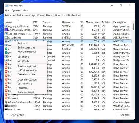Fix 4: Force Quitting The App Using Task Manager