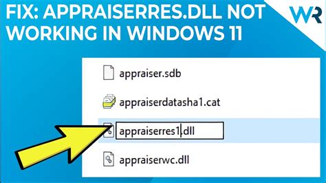Fix Appraiserres.dll Not Working In Windows 11