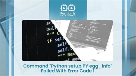 Fix Command ‘python setup.py egg_info” failed with error code 1