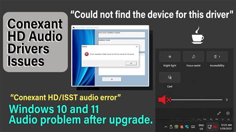 Fix Conexant Audio driver issues