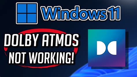 Fix Dolby Atmos Not Working in Windows 11