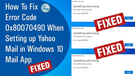 Fix Error Code 0x80070490 in Mail App