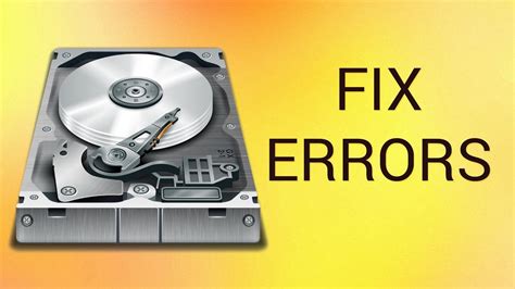 Fix Errors on Hard Drive