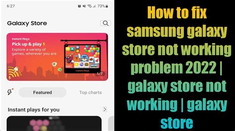 Fix Galaxy Store Not Working on Samsung Phones and Tablets