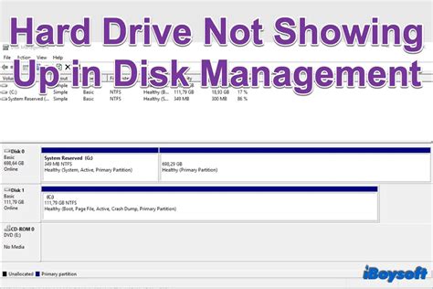 Fix Hard Drive Not Showing Up Using Disk Management