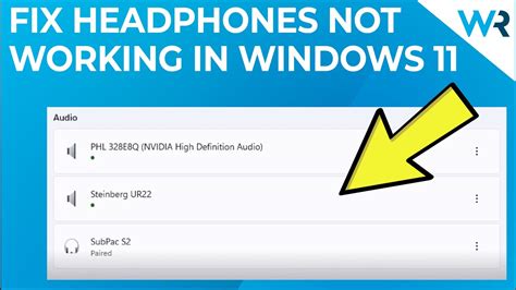 Fix Headphones Not Working In Windows