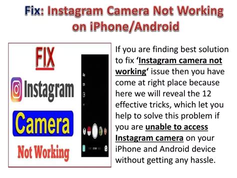 Fix Instagram Story Camera Not Working on Android and iPhone