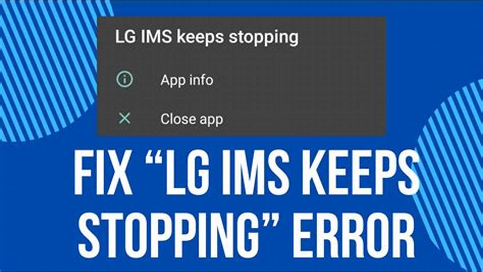 Fix LG IMS Error