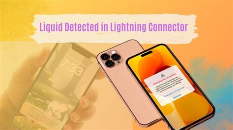 Fix Liquid Detected in Lightning Connector Error