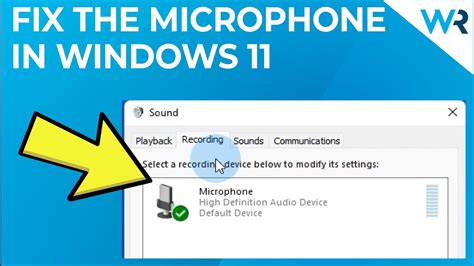 Fix Microphone Not Working in Windows 11