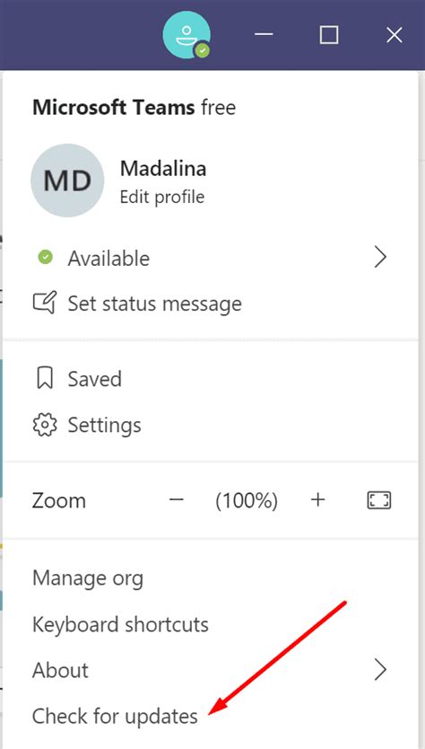 Fix Microsoft Teams Status Updates