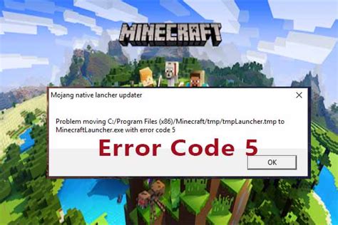 Fix Minecraft error 5 on Windows 10