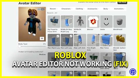 Fix Roblox Error While Updating Worn Items: Avatar Editor Not 