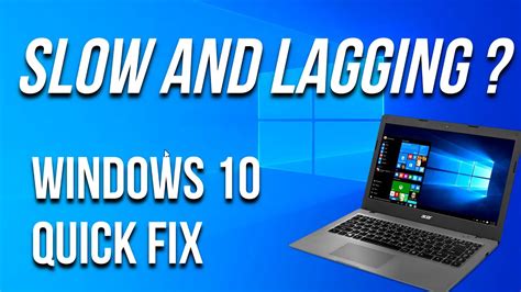 Fix Slow Laptop Windows 10