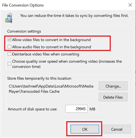 Fix Windows Media Player cannot convert the file to the required format