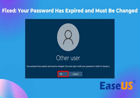 Fix Your Password has Expired and Must be Changed Error