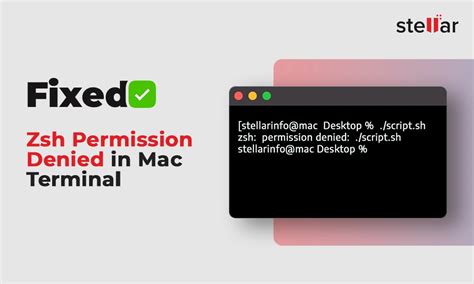 Fix Zsh Permission Denied Error in Mac Terminal