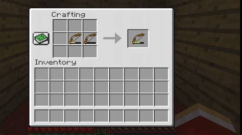 Fix a Bow using Crafting Table