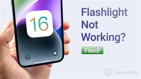 Fix iPhone 14 Flashlight Not Working on iOS 16