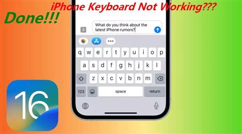 Fix iPhone Keyboard Not Working on iOS 16