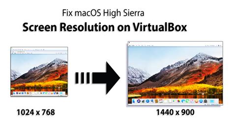 Fix macOS High Sierra Screen Resolution on VirtualBox