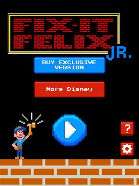 Experience Classic Arcade Fun with Fix-It Felix Jr App - Download Now!