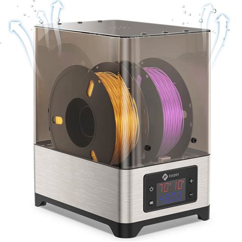 Fixdry 3d Printer Filament Dry Box With Fan Temperature Control, Compatible Nylon Pva Pla Petg Tpu 1.75mm 2.85mm 3.00mm,Storage