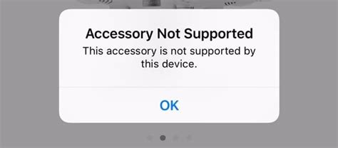Fixed “Accessory May Not Be Supported” Error on iOS and iPadOS